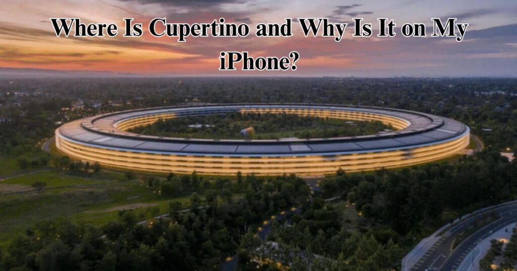 Where Is Cupertino and Why Is It on My iPhone?